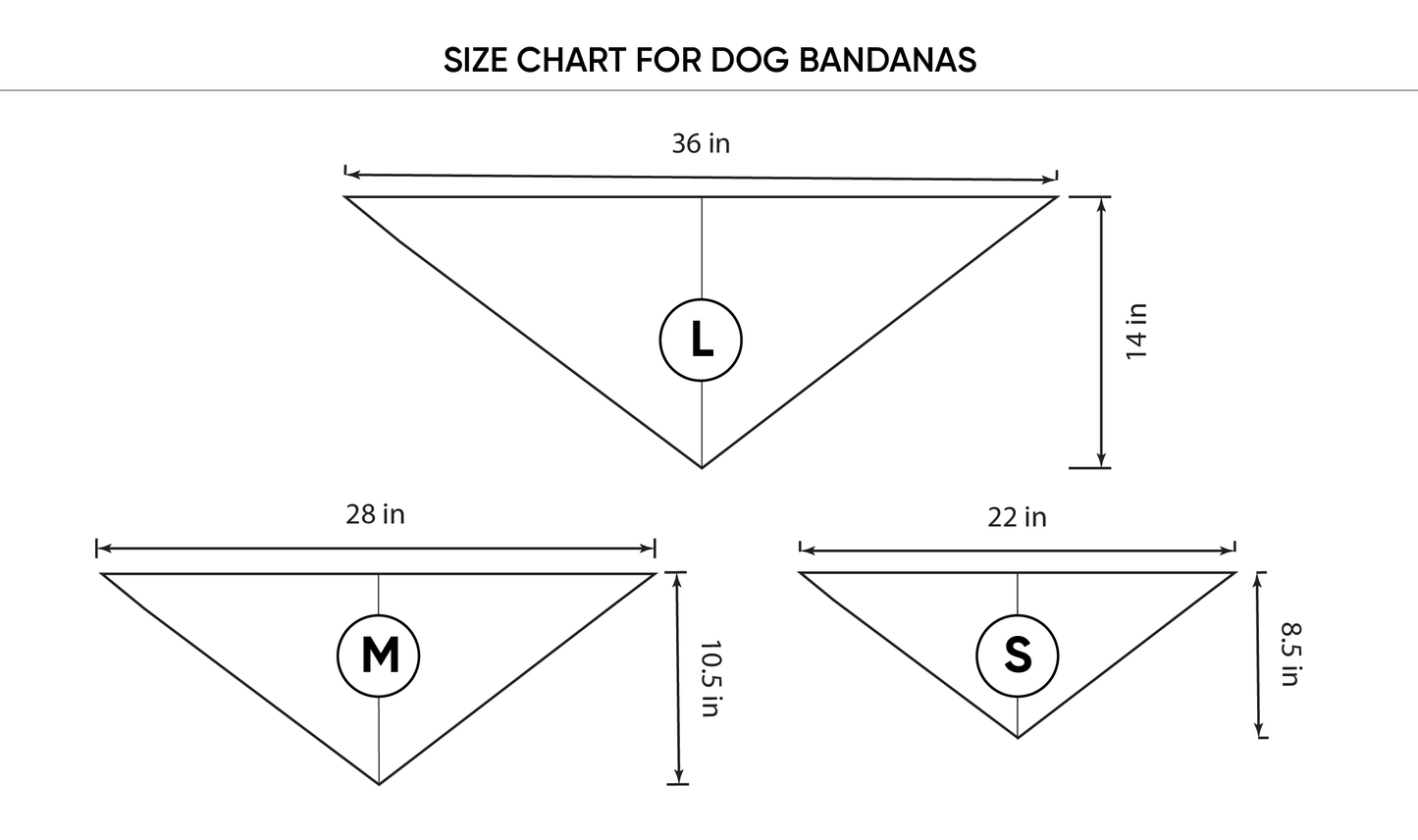 25CG Pet Bandanas